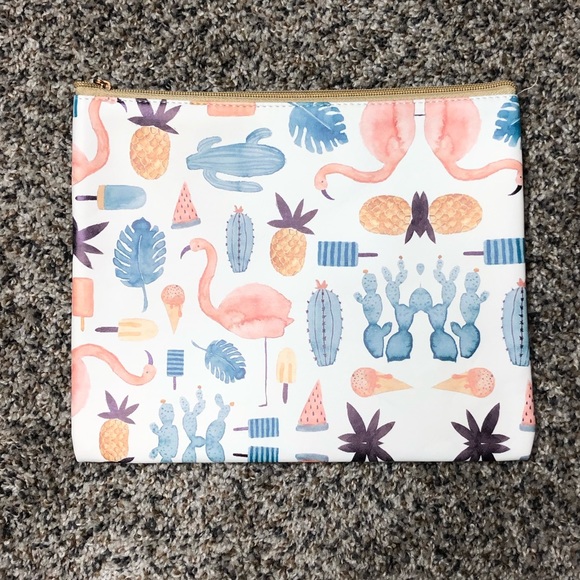 Flamingo/Pineapple Assortment Make-up Bag - Picture 1 of 3